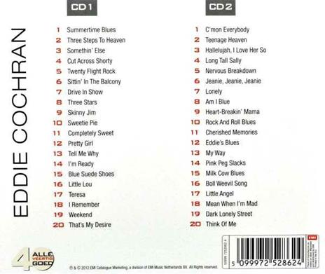 Alle 40 Goed - CD Audio di Eddie Cochran - 2