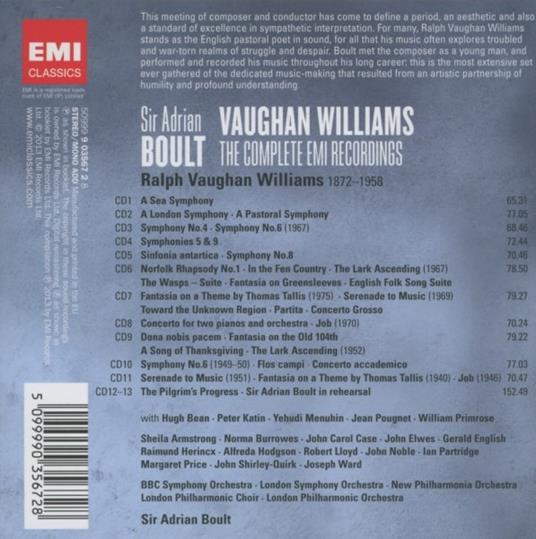 Musica orchestrale - CD Audio di Ralph Vaughan Williams,Sir Adrian Boult - 2