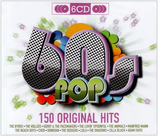 150 Original Hits 60's Pop (6 Cd) - CD Audio