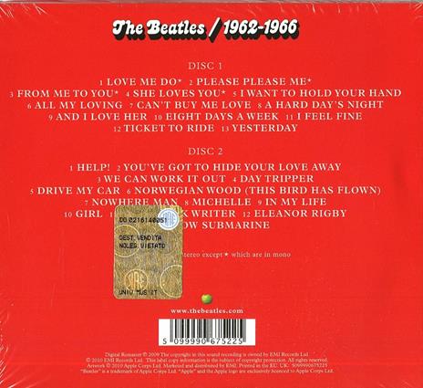 The Beatles 1962-1966 (Remastered) - CD Audio di Beatles - 2