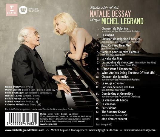 Entre elle et lui - CD Audio di Michel Legrand,Natalie Dessay - 2