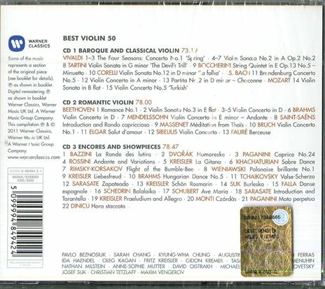 50 Best Violin - CD Audio - 2