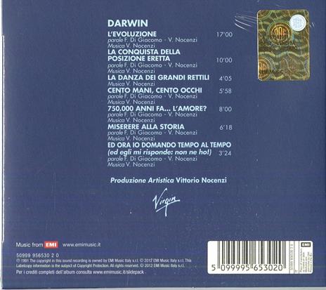 Darwin (Slidepack) - CD Audio di Banco del Mutuo Soccorso - 2