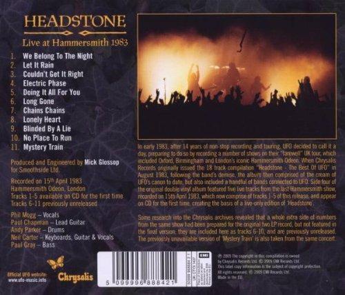 Headstone. Live at Hammersmith (Remastered + Bonus Tracks) - CD Audio di UFO - 2