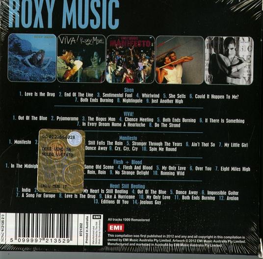 5 Album Set - CD Audio di Roxy Music - 2