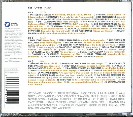 50 Best Operetta - CD Audio - 2