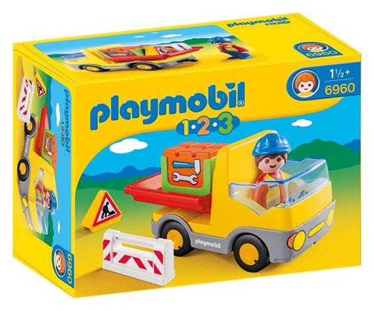 Playmobil 6960. 1.2.3 Camion Segnali Stradali