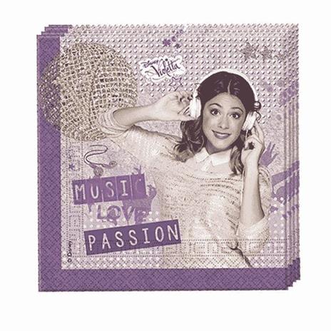 Violetta. Set 20 tovaglioli di carta