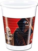 Star Wars. The Force Awakens. 8 Bicchieri Plastica 200 Ml