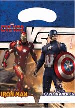 Party: Marvel: Captain America - Civil War - 6 Sacchettini