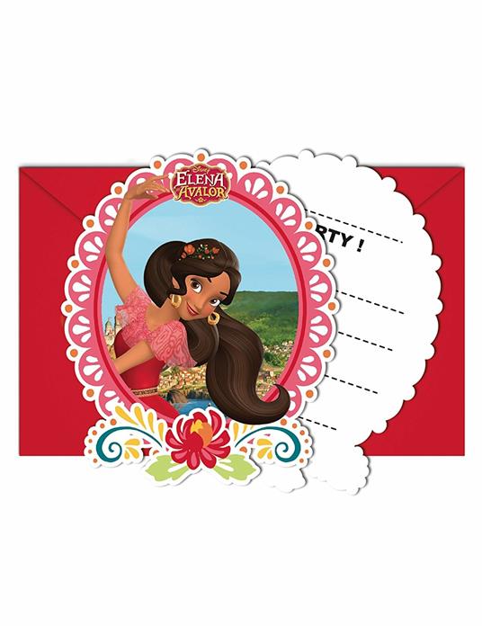 Elena Di Avalor. 6 Inviti Con Busta - 2