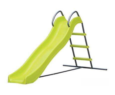Scivolo per bambini acciaio e polipropilene 185x100x105h arredo gioco giardino - 2