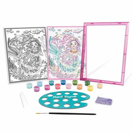 Set Pittura Paint E Frame Con Mitica Sirena E Glitter As 41018 - 2