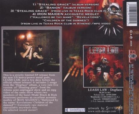 Stealing Grace - CD Audio Singolo di Leash Law - 2