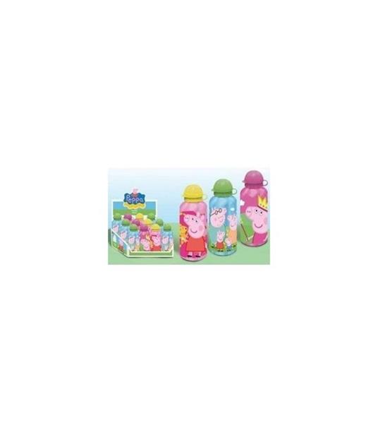 Borraccia 500ml in metallo per acqua Peppa Pig Originale 480117