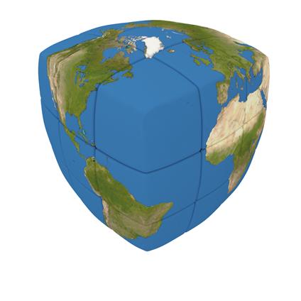 V-Cube Earth 2X2 Bombato