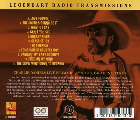 Live From Gilley's - CD Audio di Charlie Daniels - 2