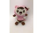 FAMOSA - Peluche Bambina Charuca Kawaii con travestimento da orsetto rosa 25cm