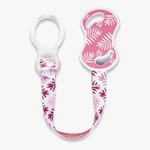Porta Ciccio Con Clip e Anello in silicone Colore Rosa