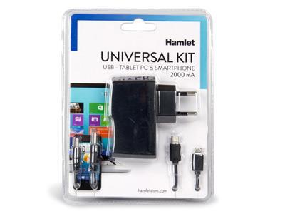 Caricabatterie Hamlet universale 5V 2A USB Adattatori Multipli - 10