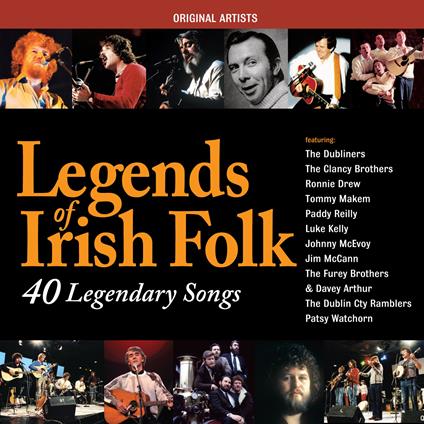 Legends Of Irish Folk: 40 Legendary Songs - CD Audio