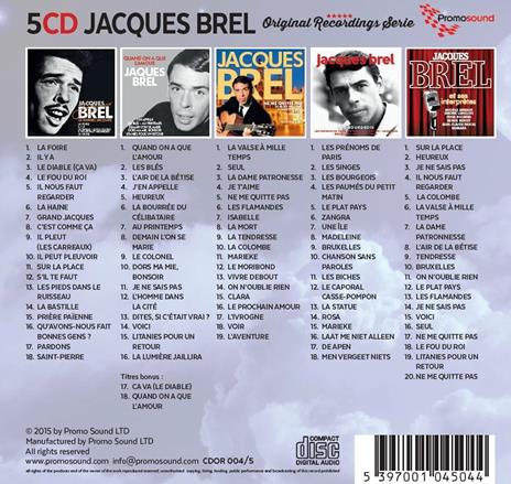 Retrospective 1953-1963 - CD Audio di Jacques Brel - 2