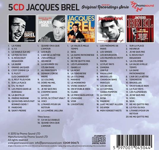 Retrospective 1953-1963 - CD Audio di Jacques Brel - 2