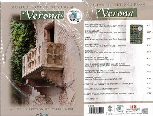 Musical Greetings From Verona - CD Audio