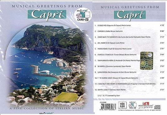 Musical Greetings From Capri - CD Audio