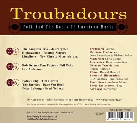 Troubadours 2. German Edition - CD Audio - 2