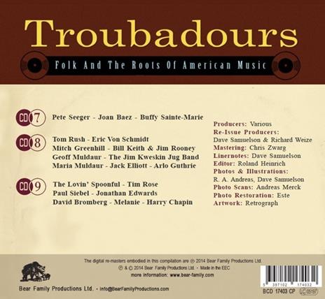 Troubadours 3. English Edition - CD Audio - 2