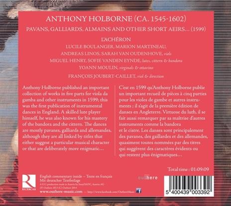 The Fruit of Love - CD Audio di Anthony Holborne - 2