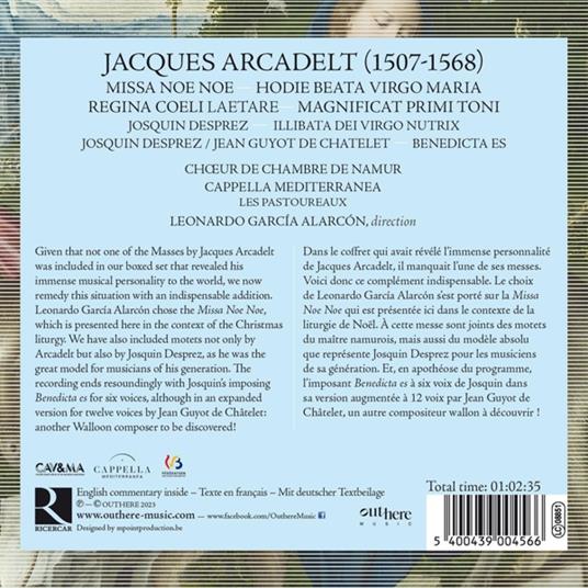 Missa Noe Noe - CD Audio di Jacques Arcadelt - 2