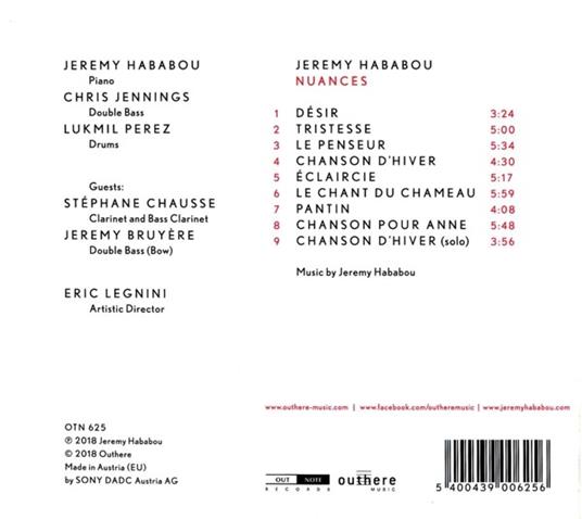 Nuances - CD Audio di Jeremy Hababou - 2