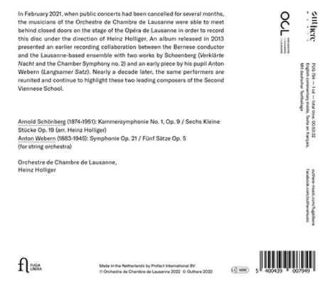 Kammersymphonie Op. 9 - CD Audio di Anton Webern - 2