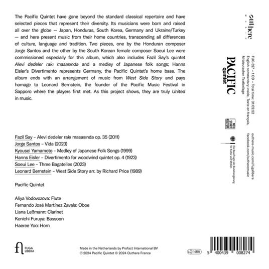 United - CD Audio di Hanns Eisler,Pacific Quintet - 2