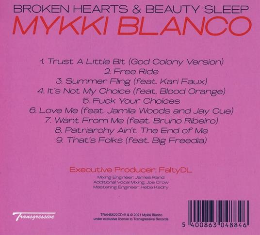 Broken Hearts Beauty Sleep - CD Audio di Mykki Blanco - 2