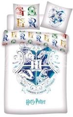 Harry Potter Copripiumino Bianco con Stemma Hogwarts Letto 240x220 cm Warner Bros.