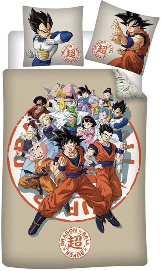 Dragonball - Juego de Cama Infantil (Funda nórdica de 140 x 200 cm y Funda de Almohada de 65 x 65 cm, algodón)