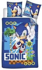 The Hedgehog Sonic Microfibre Copripiumino Letto 90cm Sega