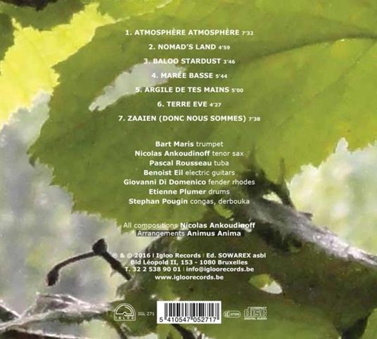 Résidence sur la terre - CD Audio di Animus Anima - 2
