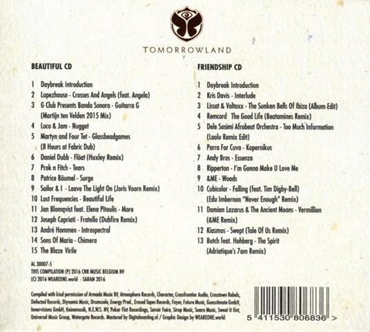 Daybreak Sessions. Tomorrowland 2016 - CD Audio - 2