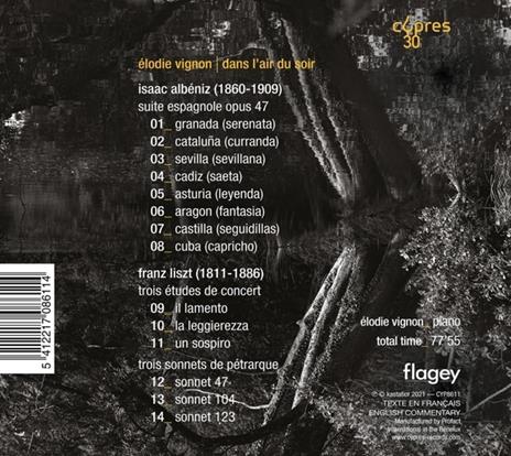 Dans l'air du soir - CD Audio di Franz Liszt,Isaac Albéniz,Elodie Vignon - 3