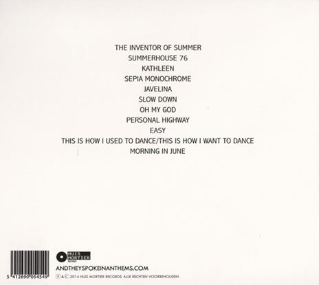 June - CD Audio di And They Spoke in Anthems - 2