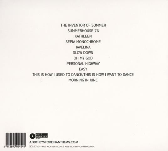 June - CD Audio di And They Spoke in Anthems - 2