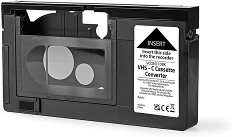 König KN-VHS-C-ADAPT Adattatore per Cassette VHS-C NERO