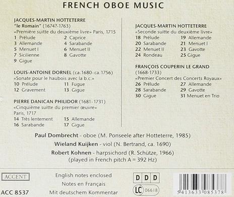 French Oboe Music - CD Audio - 2