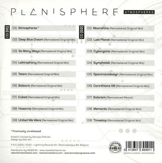 Atmospheres - CD Audio di Planisphere