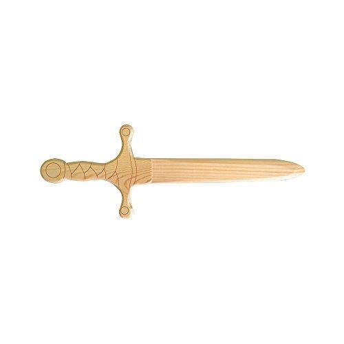 Artemio - Pugnale da Pirata, in Legno, 25 x 9 x 1 cm, Colore: Beige