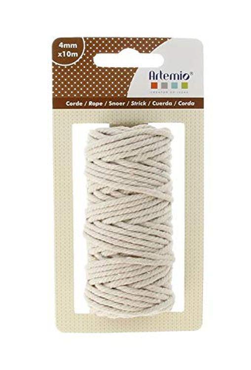 Artemio 13030109 Corda Naturale, Tessuto, Beige, 7 x 4 x 13,5 cm